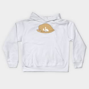 Cute sleeping golden gerbil Kids Hoodie